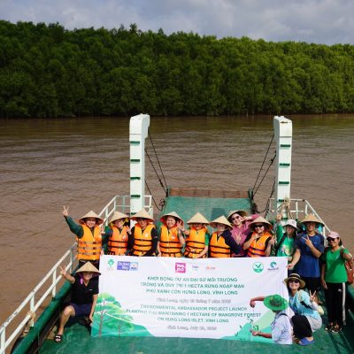 Sự kiện phát động trồng 1 héc-ta rừng ngập mặn phủ xanh cồn Hưng Long, Vĩnh Long